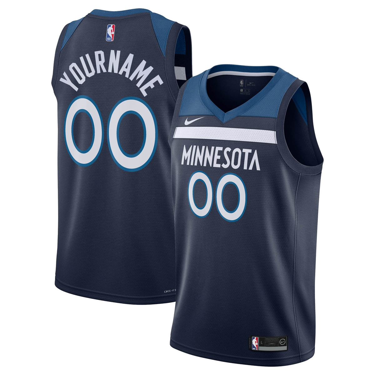 Minnesota Timberwolves Nike Icon Swingman Jersey - Custom - Youth