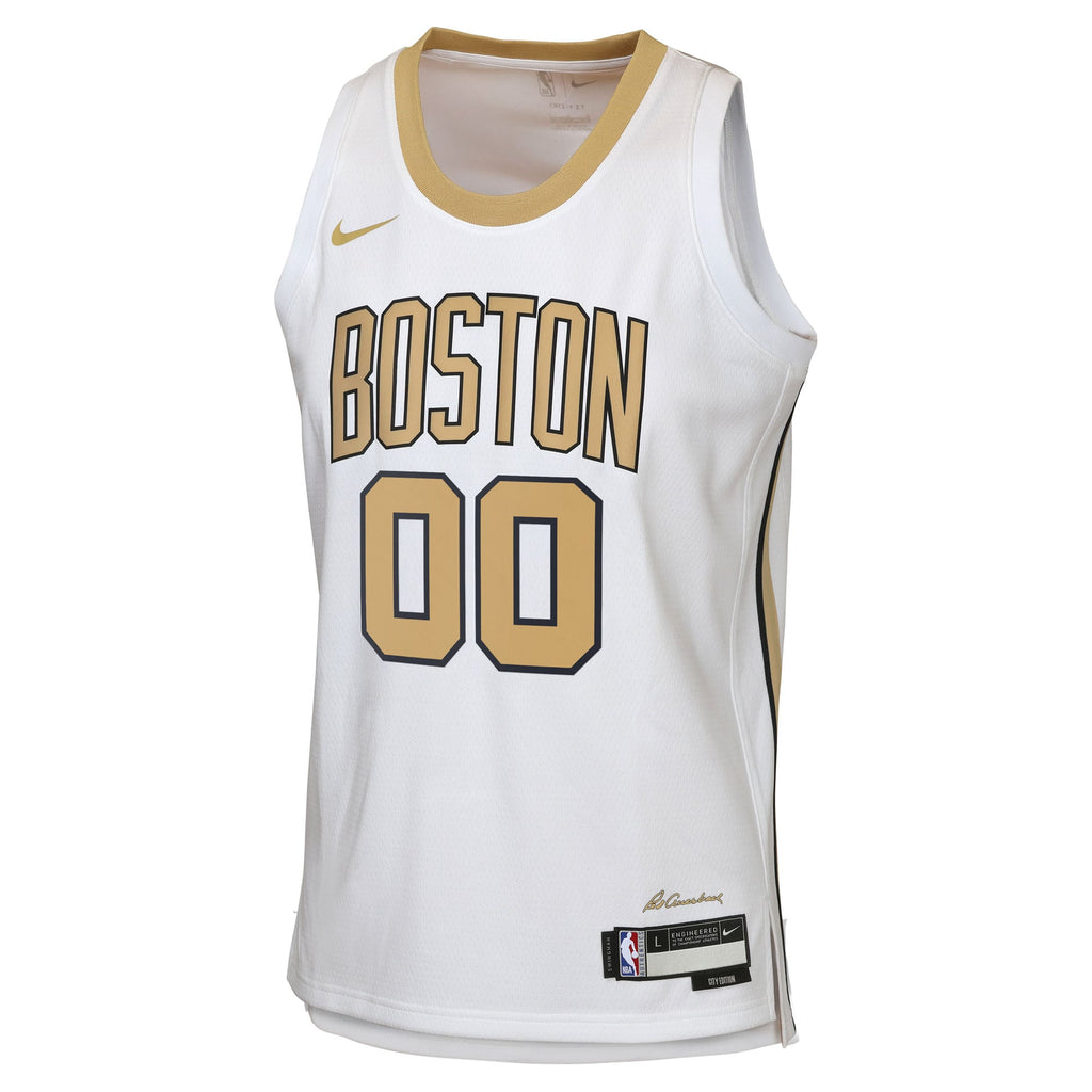 Nike  Boston Celtics 2025/26 City Edition Swingman Jersey - Custom - Youth