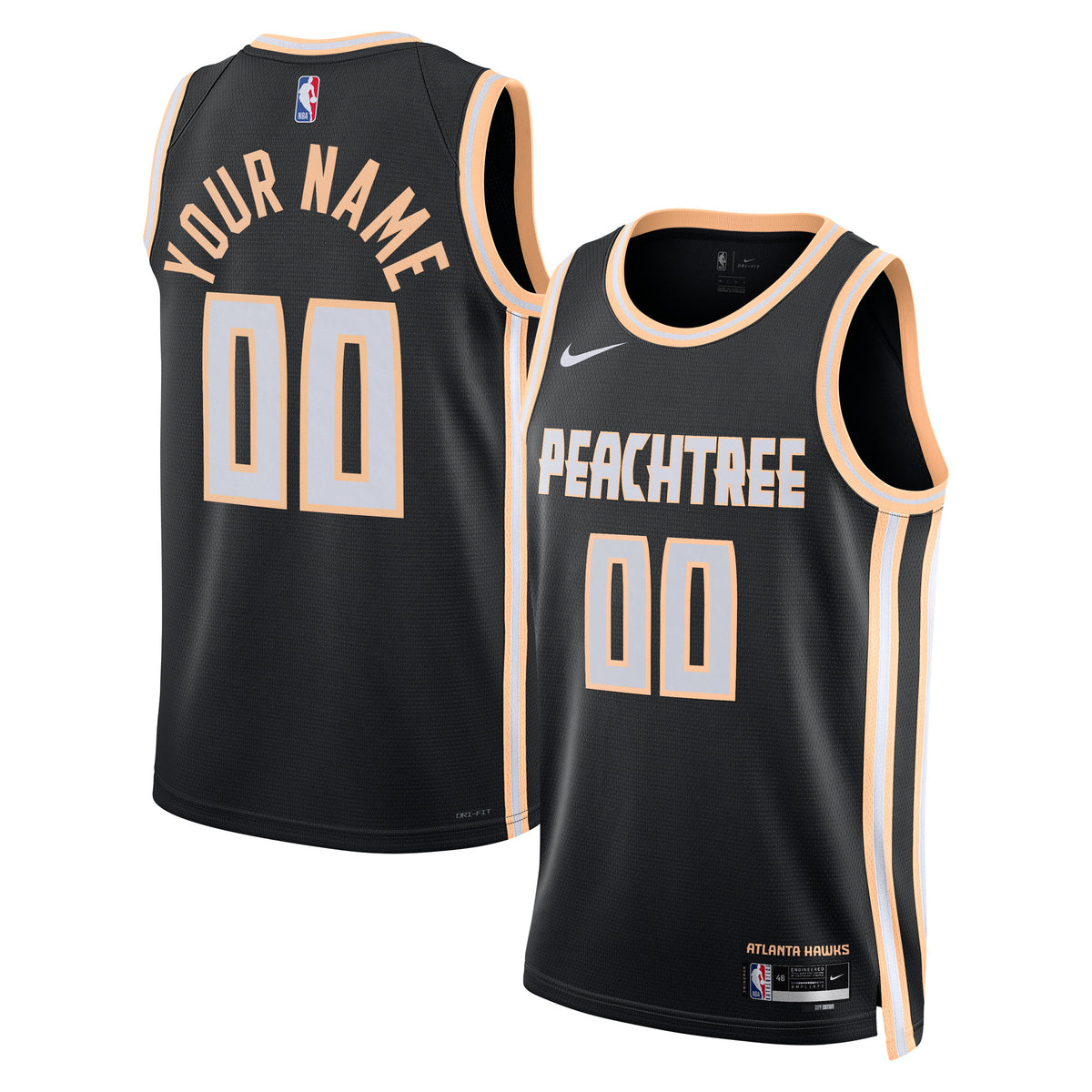 Nike  Atlanta Hawks 2025/26 City Edition Swingman Jersey - Custom - Unisex