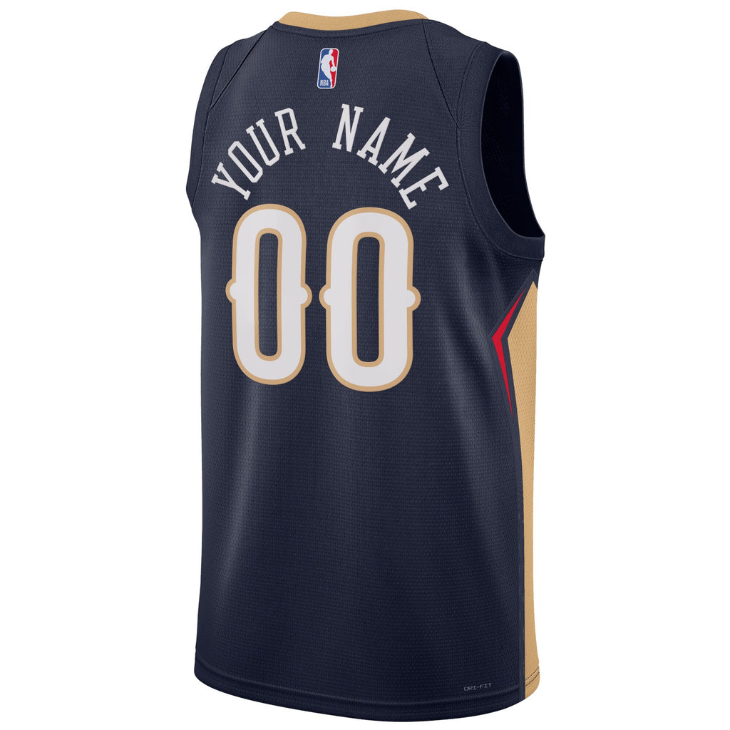 New Orleans Pelicans Nike Icon Swingman Jersey - Custom - Unisex