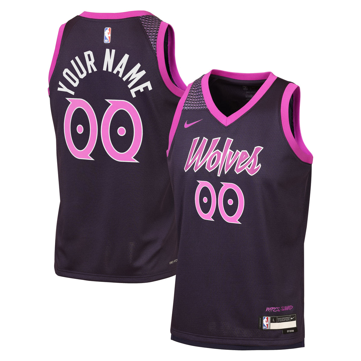 Nike  Minnesota Timberwolves 2025/26 City Edition Swingman Jersey - Custom - Youth