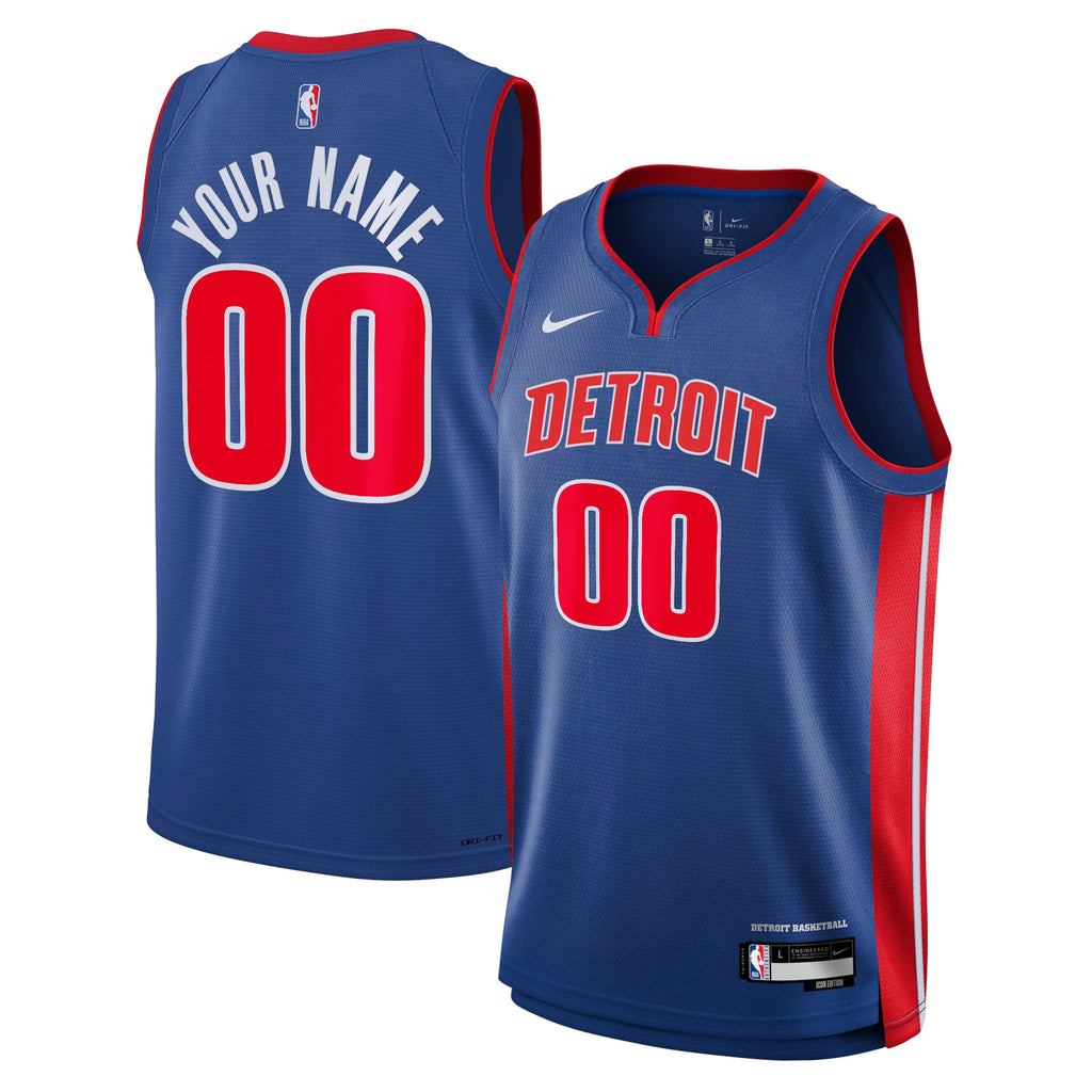 Detroit Pistons Nike Icon Swingman Jersey - Custom - Youth