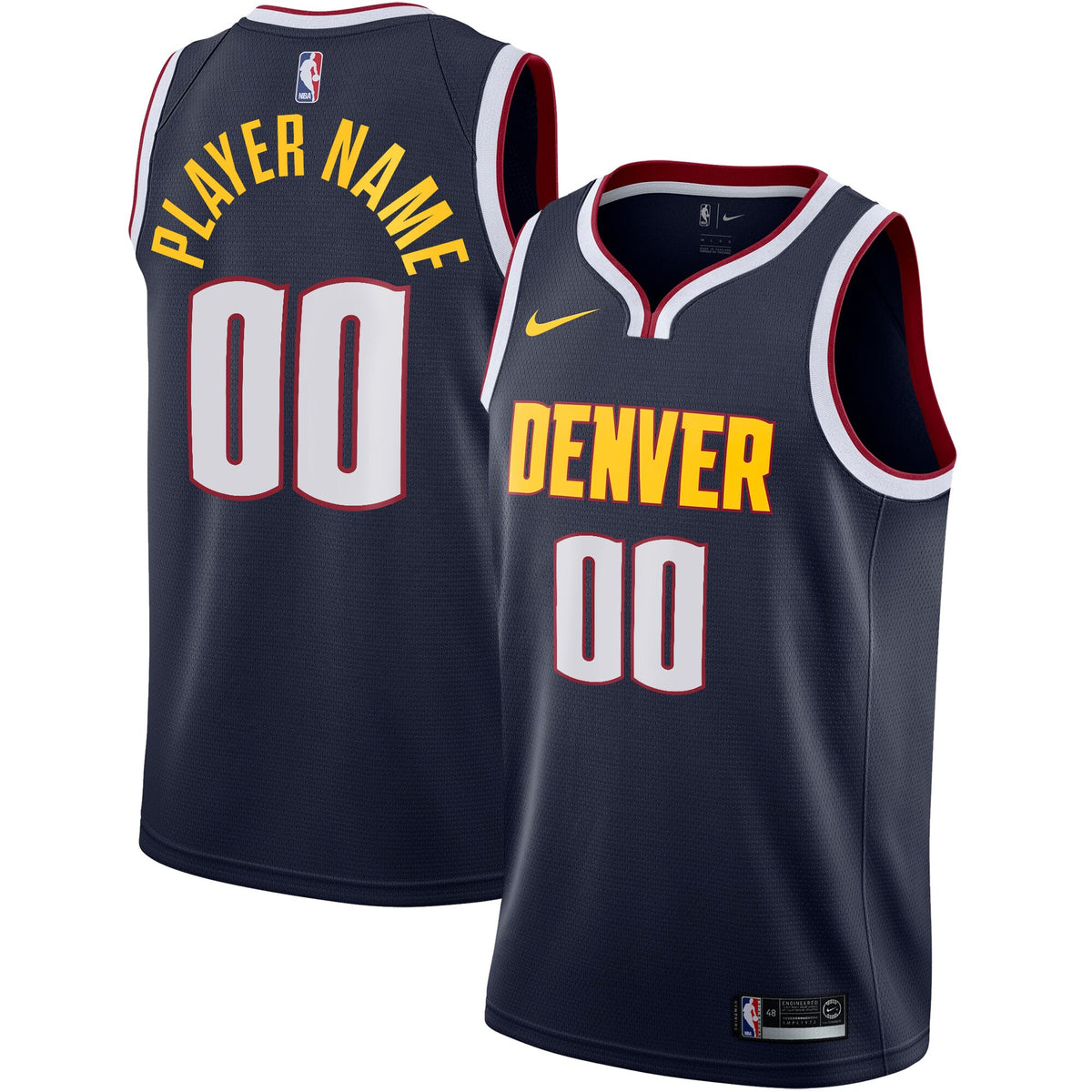 Denver Nuggets Nike Icon Swingman Jersey - Custom - Youth