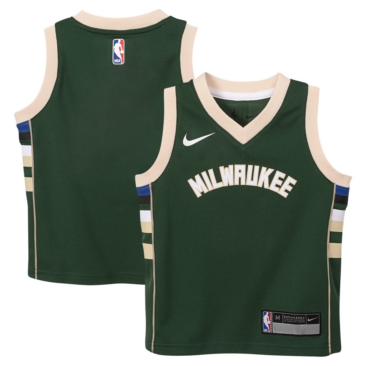 Milwaukee Bucks Nike Replica Icon Jersey - Custom - Kids