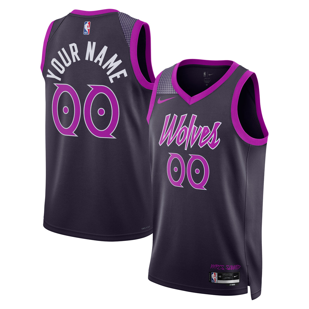 Nike  Minnesota Timberwolves 2025/26 City Edition Swingman Jersey - Custom - Unisex