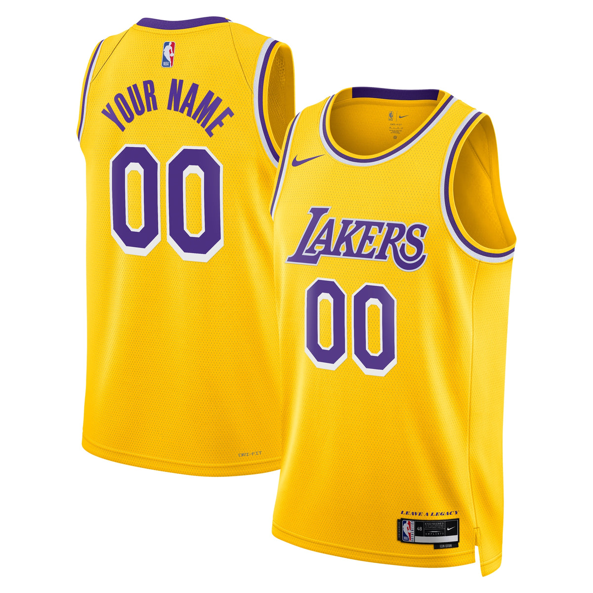 Los Angeles Lakers Nike Icon Swingman Jersey - Custom - Youth