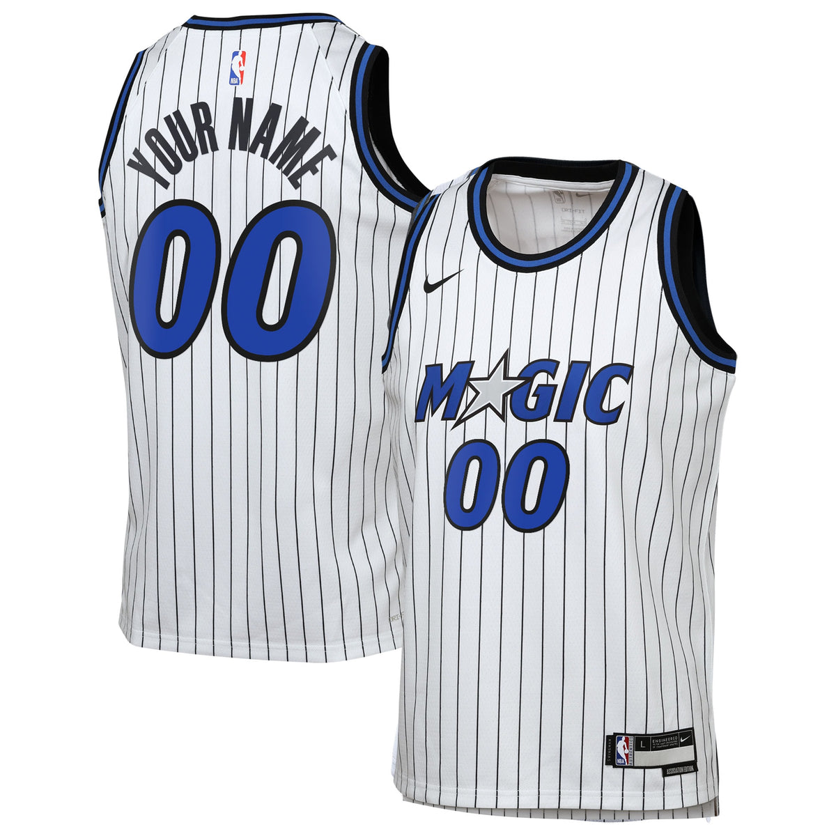 Orlando Magic Nike Replica Association Swingman Jersey - Custom - Youth
